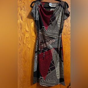 Vintage early 2000s split sleeve shift dress